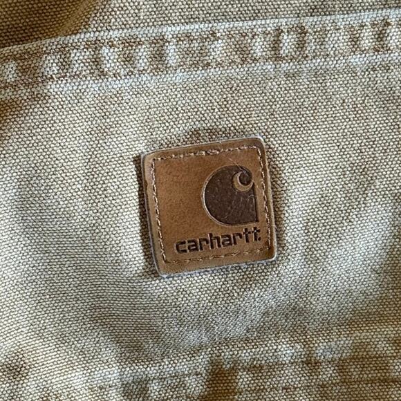 Carhartt B11-BRN Carpenter pants size 48” x 32”. Hammer loop. Tool pockets. - Picture 5 of 8